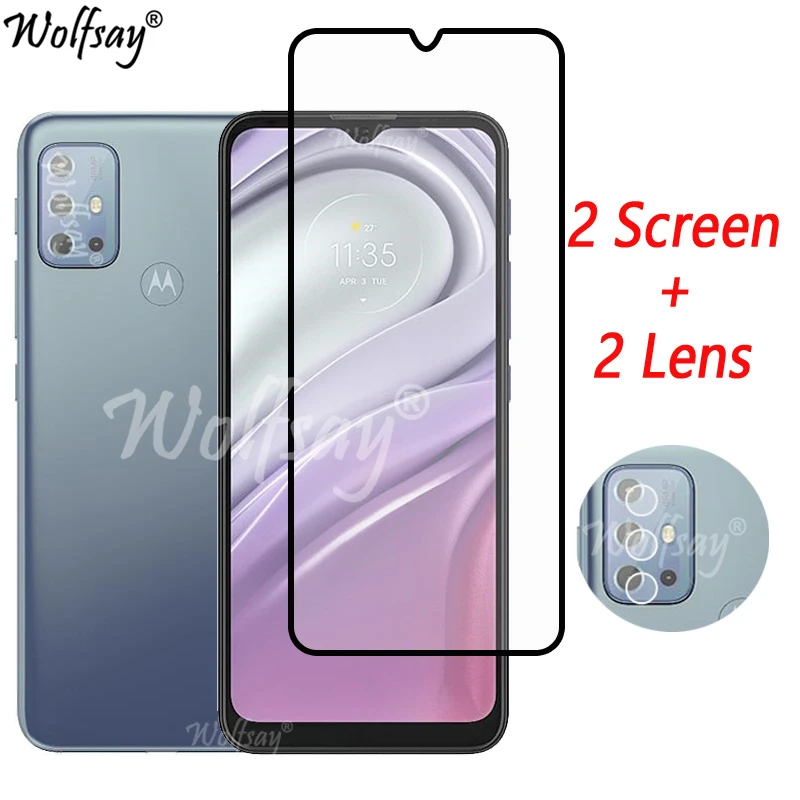 Full Cover Tempered Glass For Motorola Moto G20 Screen Protector For Moto G20 G 20 Camera Glass For Motorola Moto G20 Glass 6.5