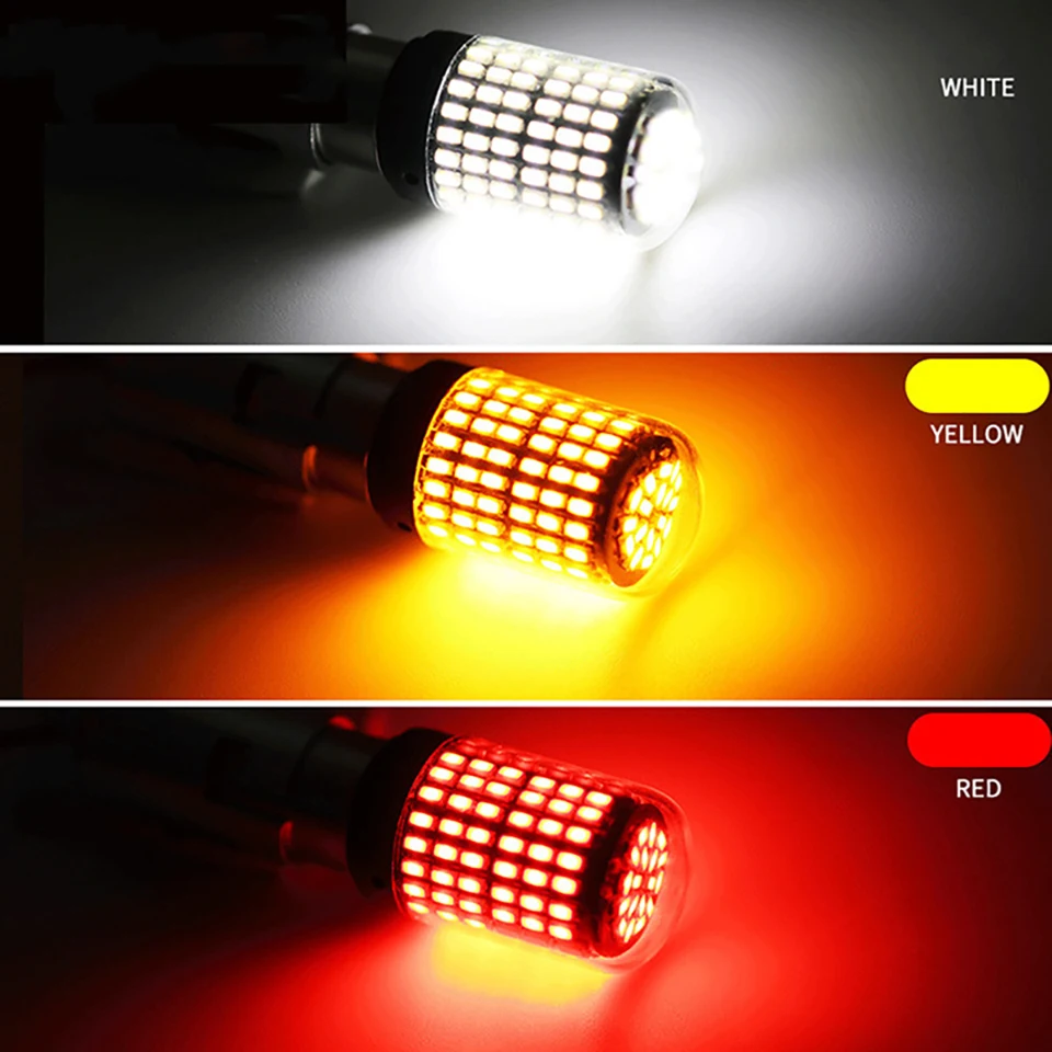 ANMINGPU 1X P21W светодиодный BA15S PY21W BAU15S 1156 ные лампы 1157 P21/5W BAY15D 3014SMD сигнальная лампа