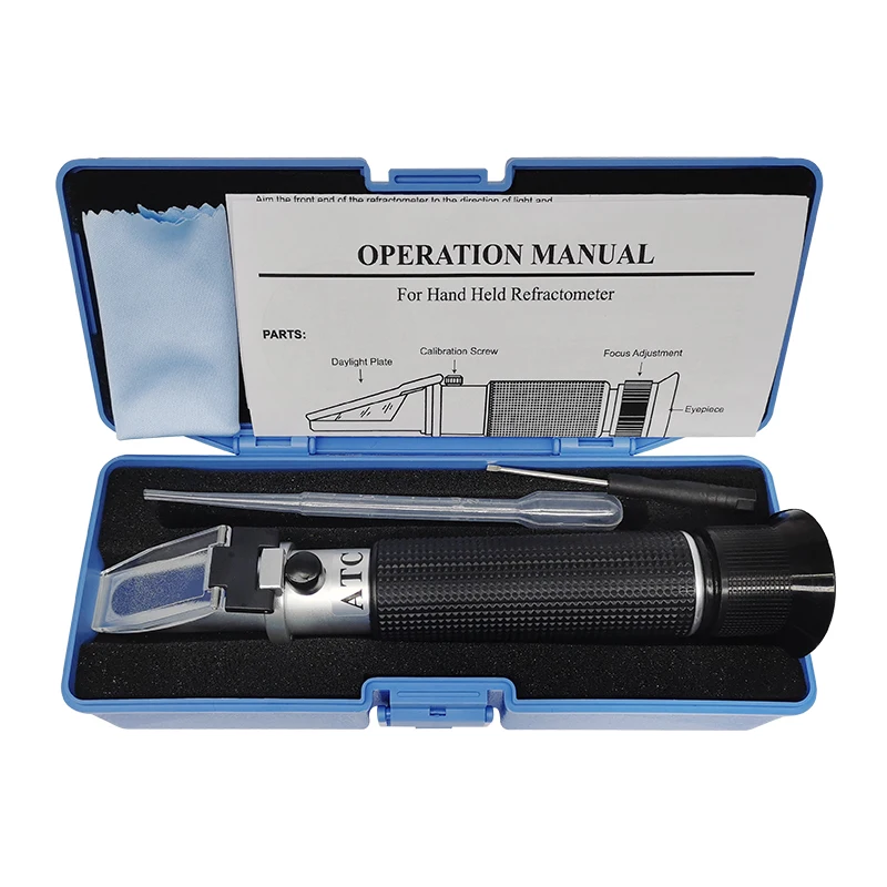 2-in-1 Pet Cat Dog Urine Refractometer For 1.000-1.060 Specific Gravity Veterinary Serum Plasma Protein Hemoglobin Tester Meter |