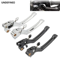 brake clutch levers adjustable aluminum for harley dyna sportster 1200 883 xl 1996 2003 softail touring road king street glide