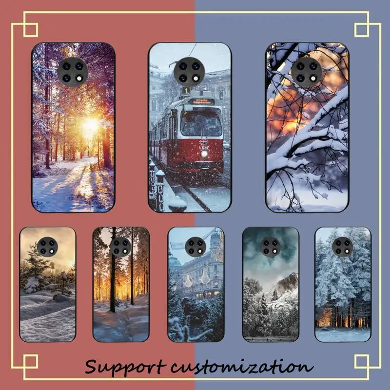 

Landscape Winter Light Sno Phone Case For Xiaomi Redmi Note8A 7 5 Note8pro 8T 9Pro TPU Coque for note6pro Funda Capa