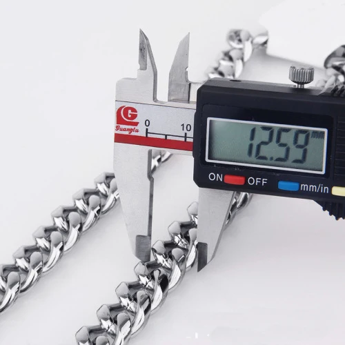 Мужское ожерелье из нержавеющей стали 12 мм