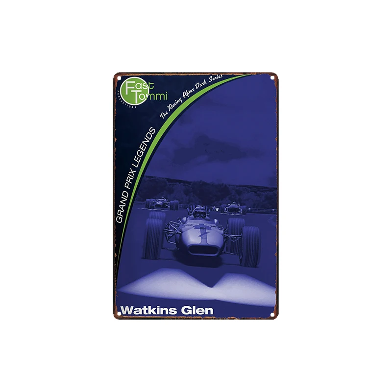 

Racing Cars Vintage Metal Signs Tin Poster Decorative Plates Wall Stickers Pub Bar Garage Decor