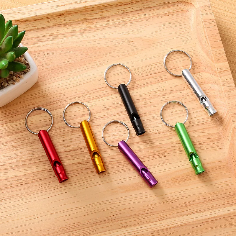 

1pcs Camping Hiking Survival Whistle Small Size Aluminum Emergency Whistle Outdoor EDC Tools Train Whistle