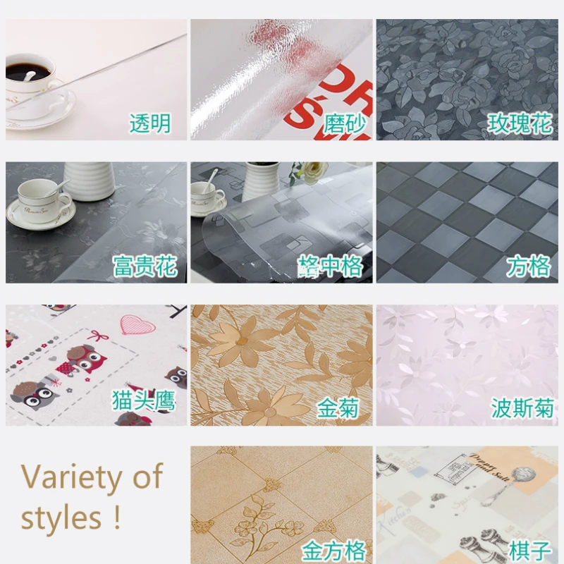 Маслостойкая мягкая пластиковая скатерть из стекла водонепроницаемая