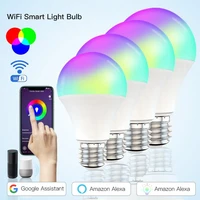 tuya 15w wifi smart dimmable bulb b22e27 led rgb light works with alexagoogle home rgb cw ww timer function magic bulb
