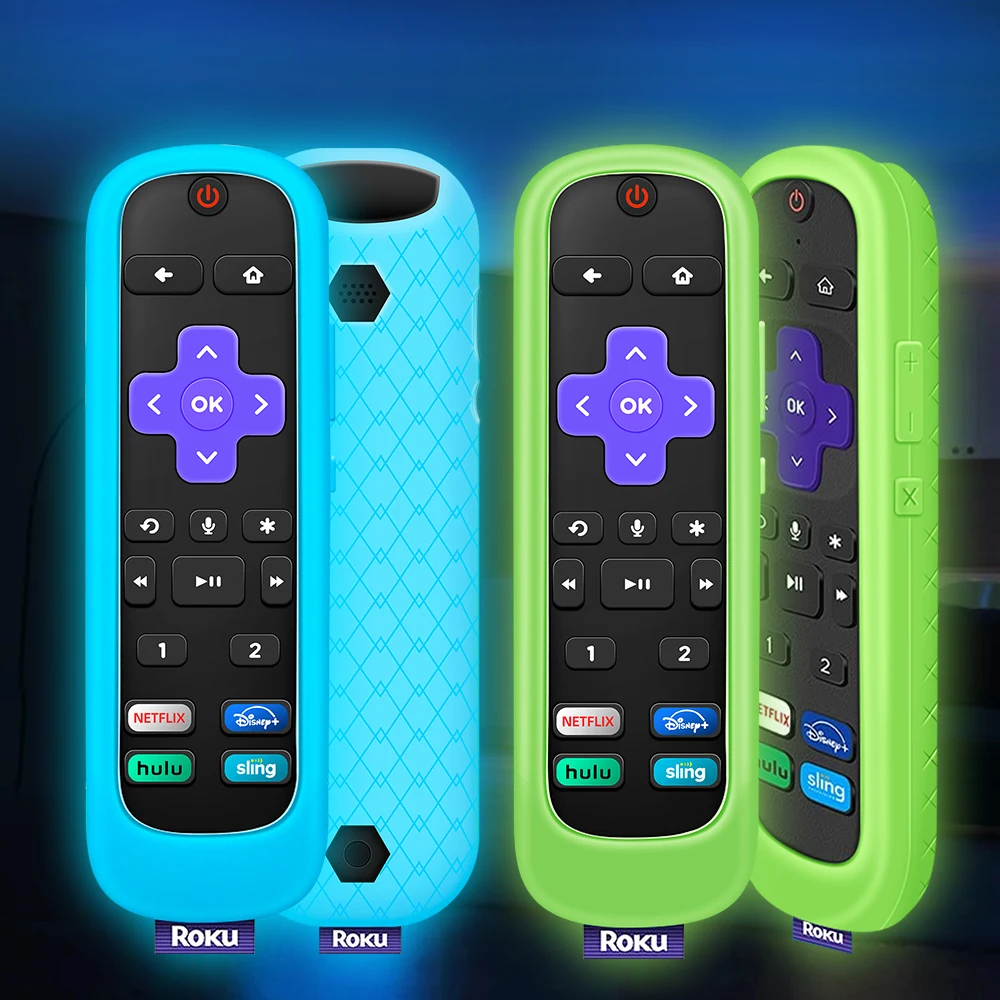 Силиконовый защитный чехол для пульта дистанционного управления Roku Voice Pro 2021 Ultra