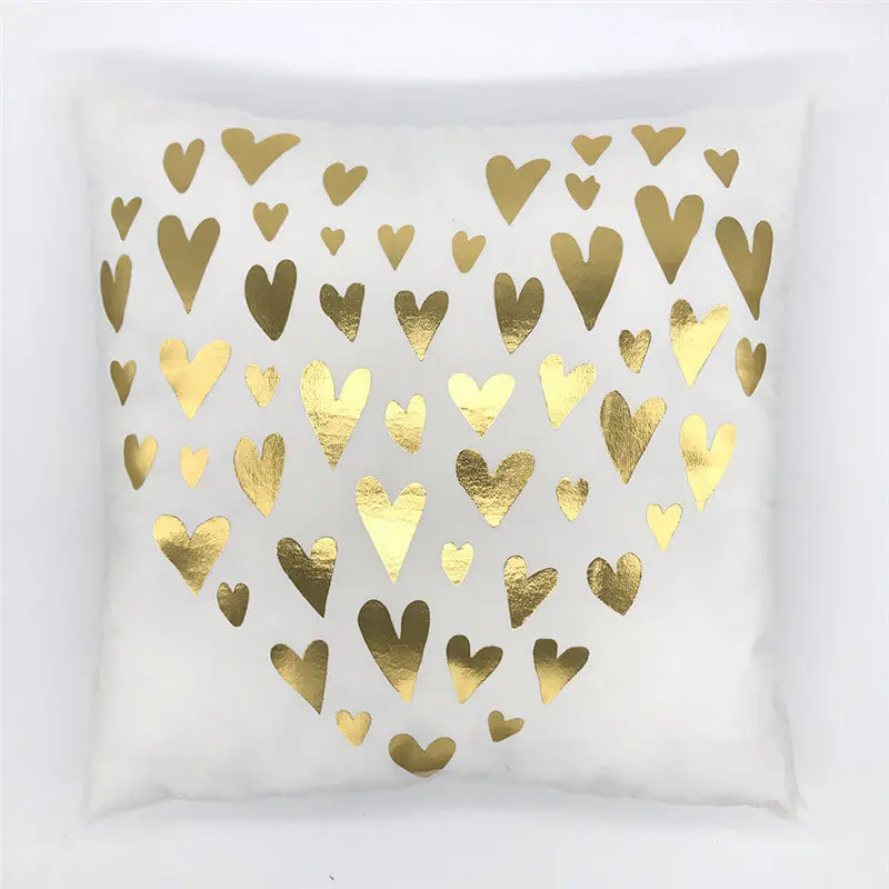 LeRadore 2018 новая золотая штемпелюя Наволочка на подушку короткая плюшевая