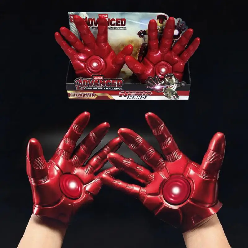 

Marvel Avengers 4 Endgame Iron Man Infinity Gauntlet Halloween Cosplay Latex Gloves Superhero Weapon Action Figure Kids Toy
