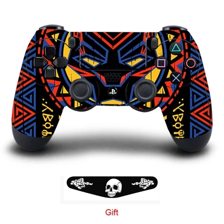 QBTM0845 Игровая Виниловая наклейка для sony Playstation 4, контроллер, защитный чехол для PS4, аксессуары для геймпада - Цвет: QBTM0845