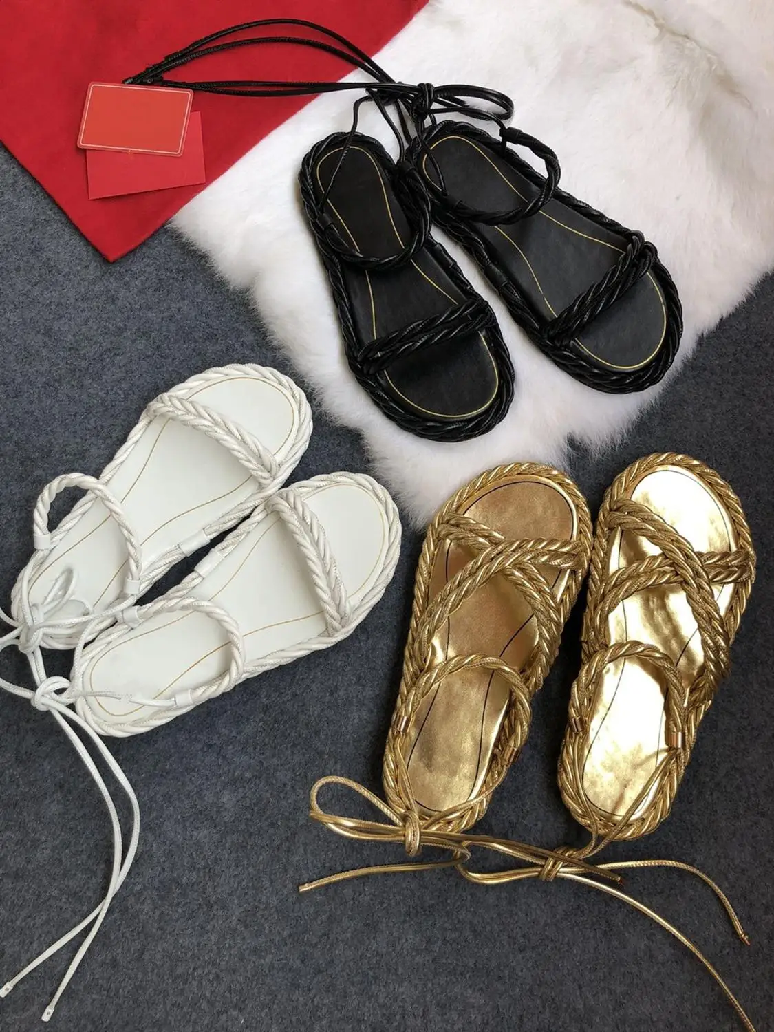 Сандалии женские из натуральной коровьей кожи босоножки с ремешком на щиколотке