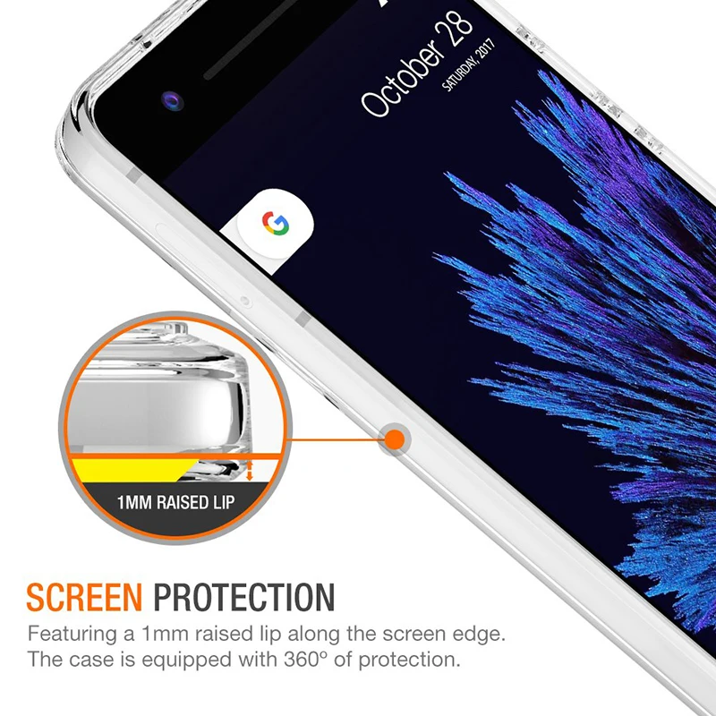 Мягкий чехол для Google Pixel 2 2XL прозрачный силиконовый штамп ТПУ защитный камеры Pixel2