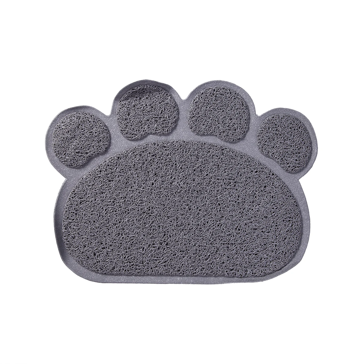paw shape Gray Питомец собака щенок кошка кормление коврик милый ПВХ кровать блюдо миска питание размещение бутылка для воды - Цвет: paw shape Gray