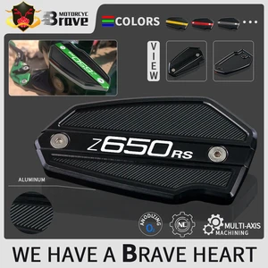 New arrival Motorcycle Front Brake Reservoir Fluid CNC Tank Cover Oil Cup Cap For KAWASAKI Z650RS 2022 Z 650 RS 650RS Z650