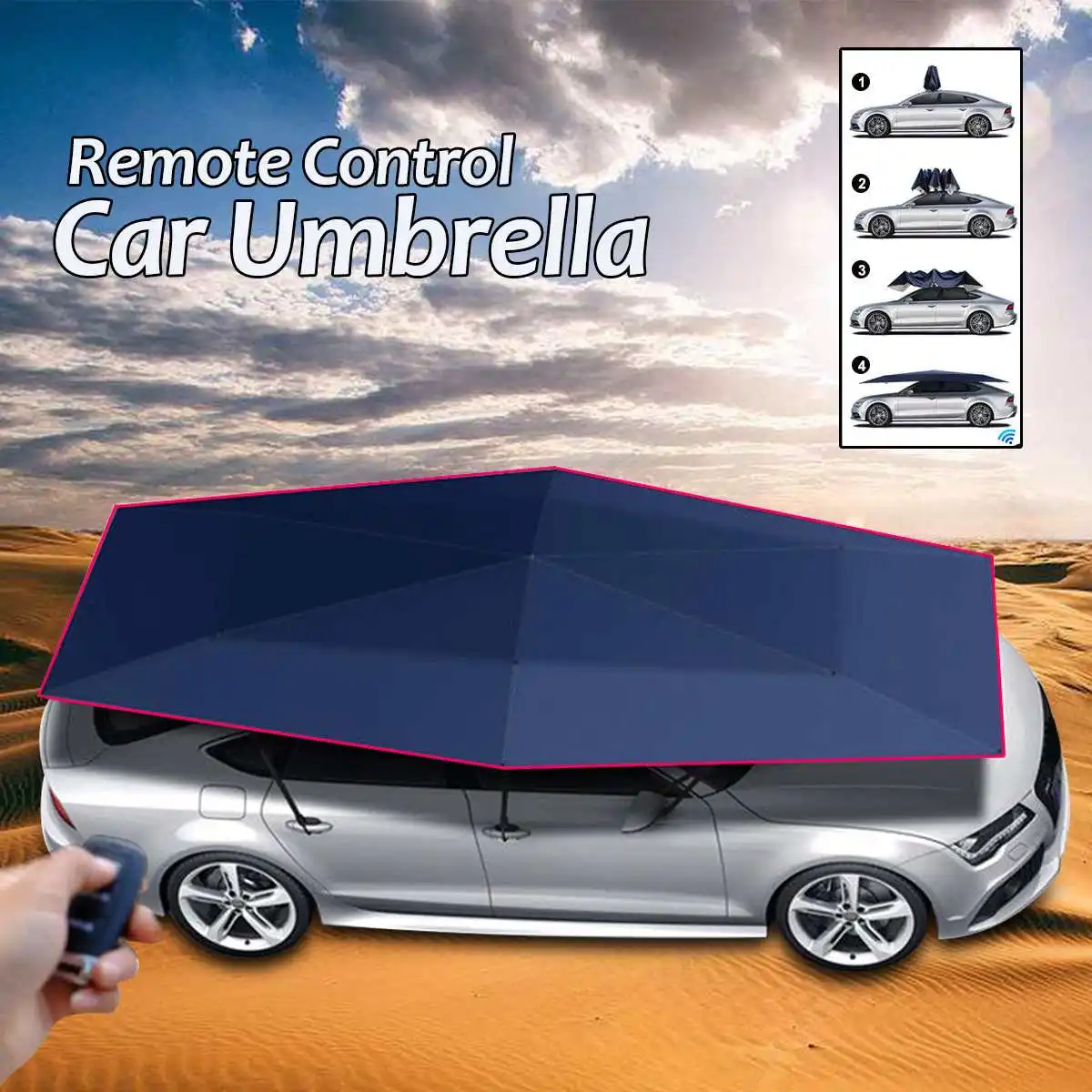 Автоматический автомобильный Зонт с дистанционным управлением тент от солнца