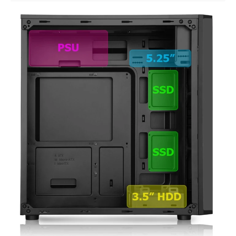 Компьютерный корпус e2e4 FC-01 ATX Midi-Tower USB 3.0 черный без БП (OT-FC-01-FB) | Компьютеры и офис