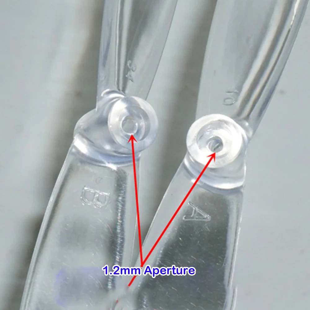 2 шт. 66 мм прозрачные пропеллеры реквизит запасные части подходит для 1020 мотора