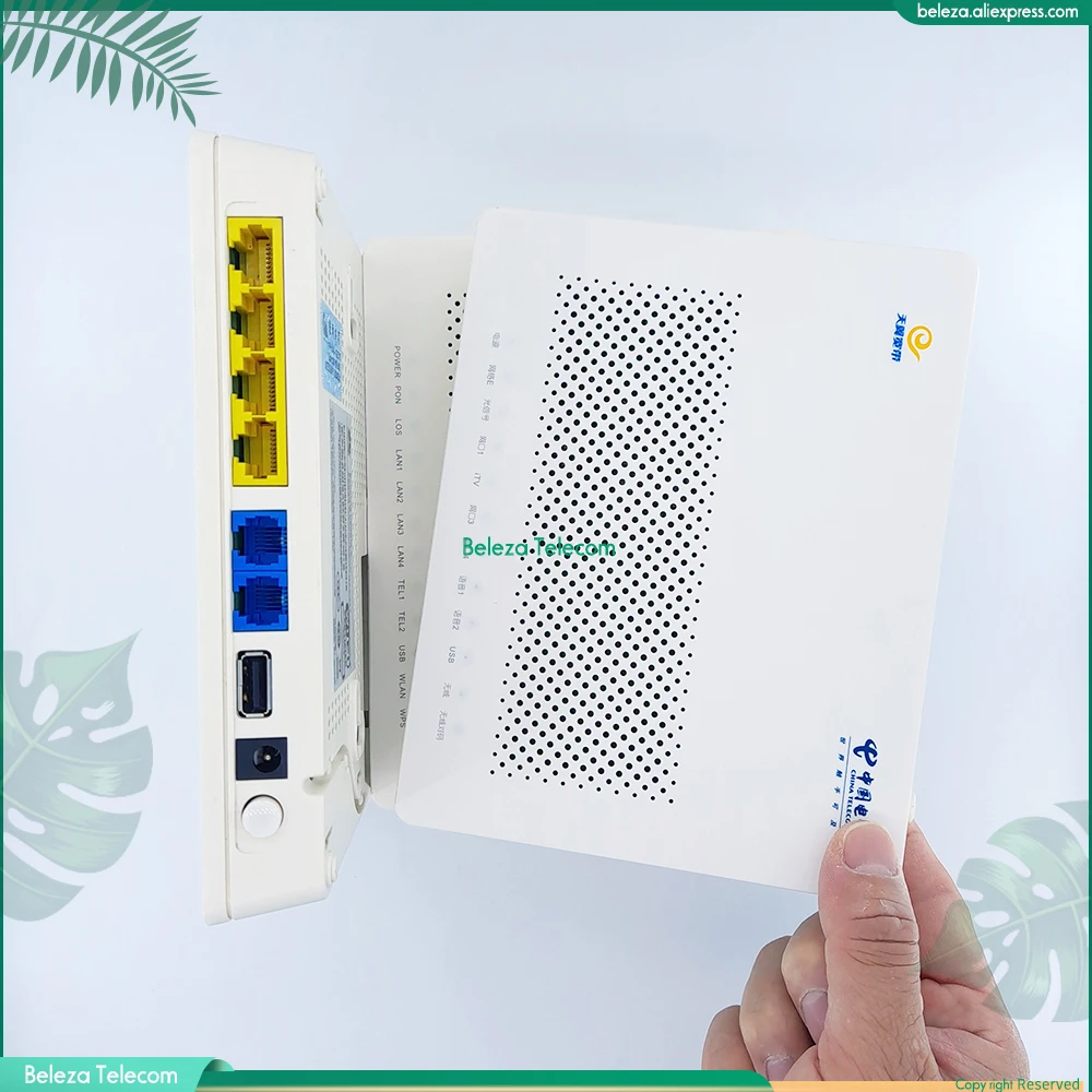 

7pcs/Lot Used Second-hand HG8245C HG8245A GPON 4FE WIFI onu Xpon WIFI ont EPON ONU without power Free shipping