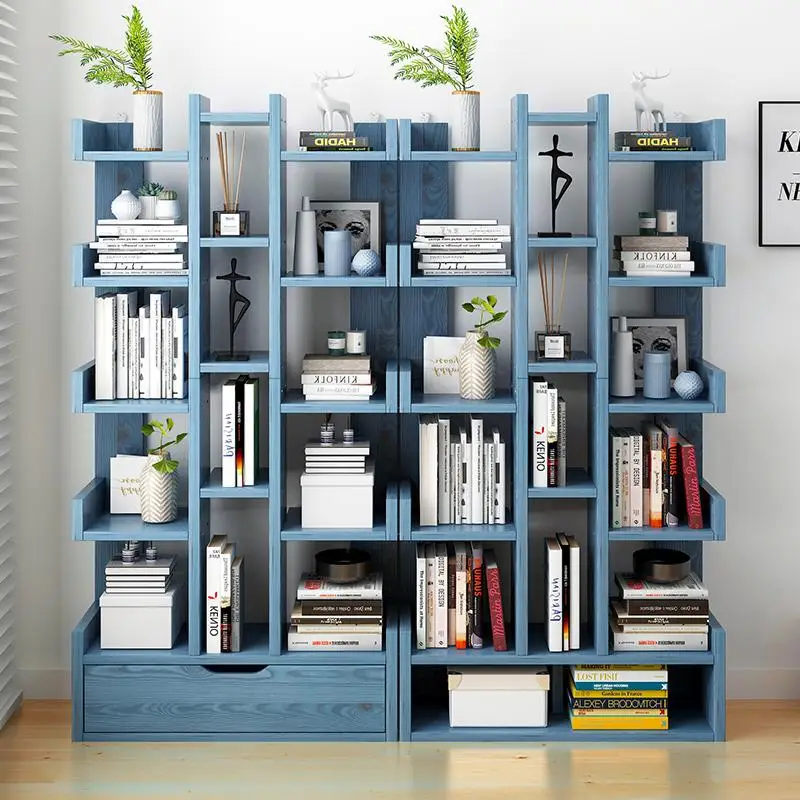 Книжная полка пол гостиная Скандинавское пространство простая для хранения