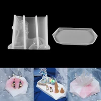 large 3d unicorn mold rhombus coasters mould tray epoxy resin casting mold for diy resin art supplies decoration base tools