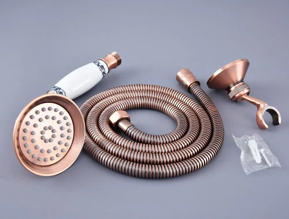 Античная красная медная латунь телефонная форма ручной распылитель кронштейн