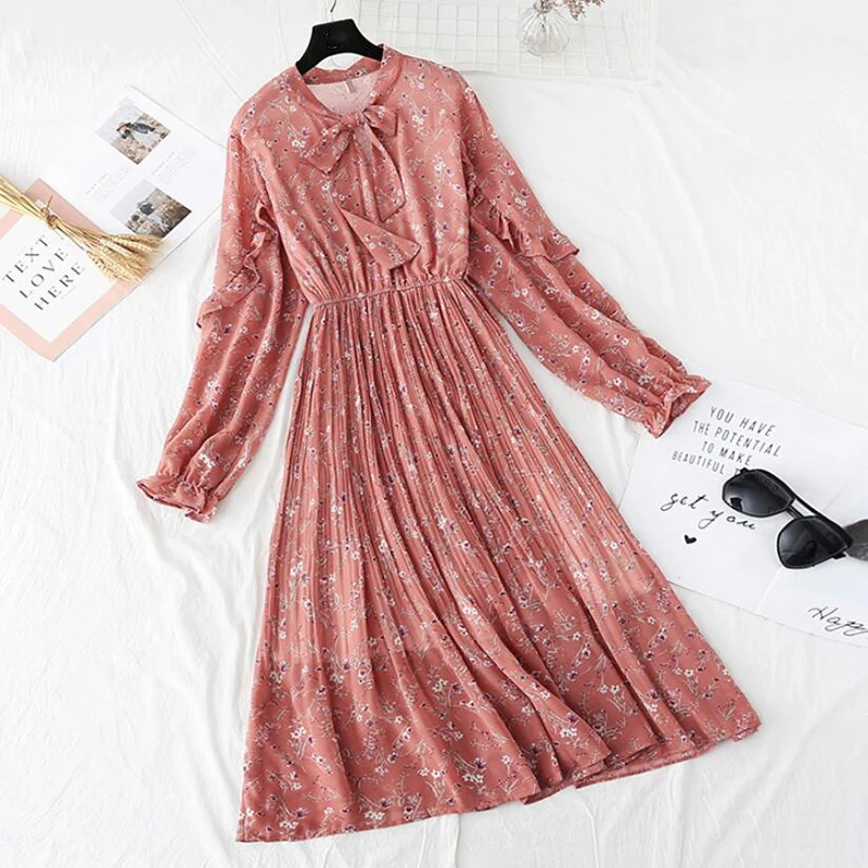 Женское летнее платье 2020 весеннее женское повседневное шифоновое с