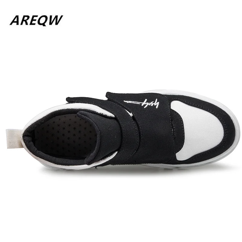 2019 Hot Men Shoes Fashion Autumn Winter Leather Footwear for Man New High Top Canvas Casual Sneakers | Обувь