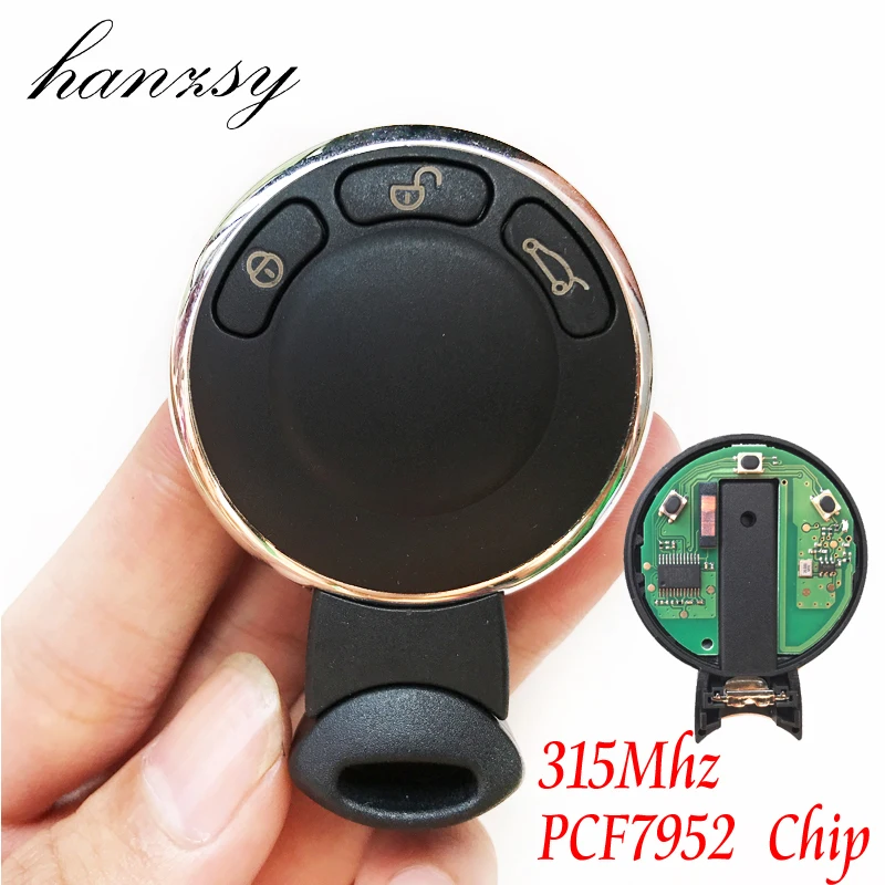 2 кнопки 315 МГц смарт ключ для BMW MiNi Cooper полный автоматический с чипом ID46 PCF7952