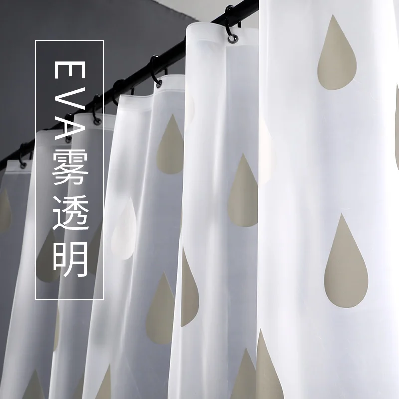 Отдельная Водонепроницаемая душевая занавеска прозрачная для душа в эстетике