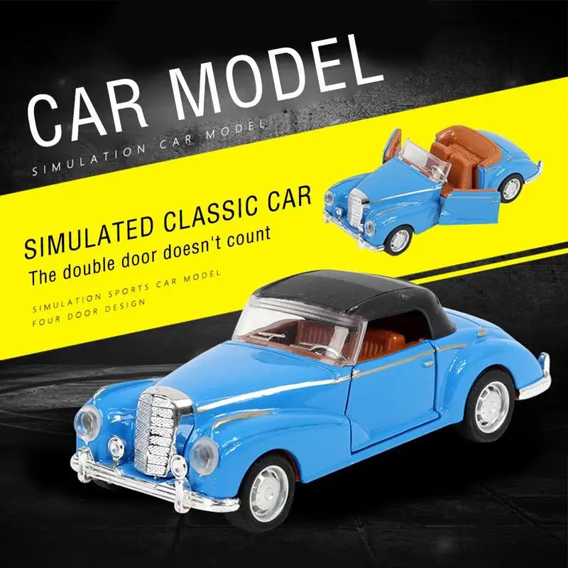

Fashion Tinplate Car Model Color Antique Style Classic Car Toy Vintage Metal Car Crafts Ornaments Living Accessories