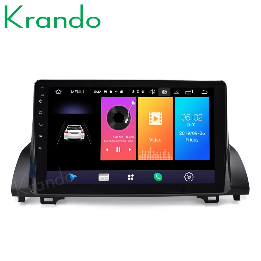 Автомобильный мультимедийный плеер Krando Android 9 0 10 1 дюйма IPS Full touch для Honda accord 2018 +