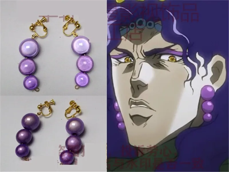 1 пара JoJos невероятное приключение Косплэй кисибэ Рохан металла серьги-гвоздики Kakyoin Нориаки вишня серьги в форме пера ювелирных изделий