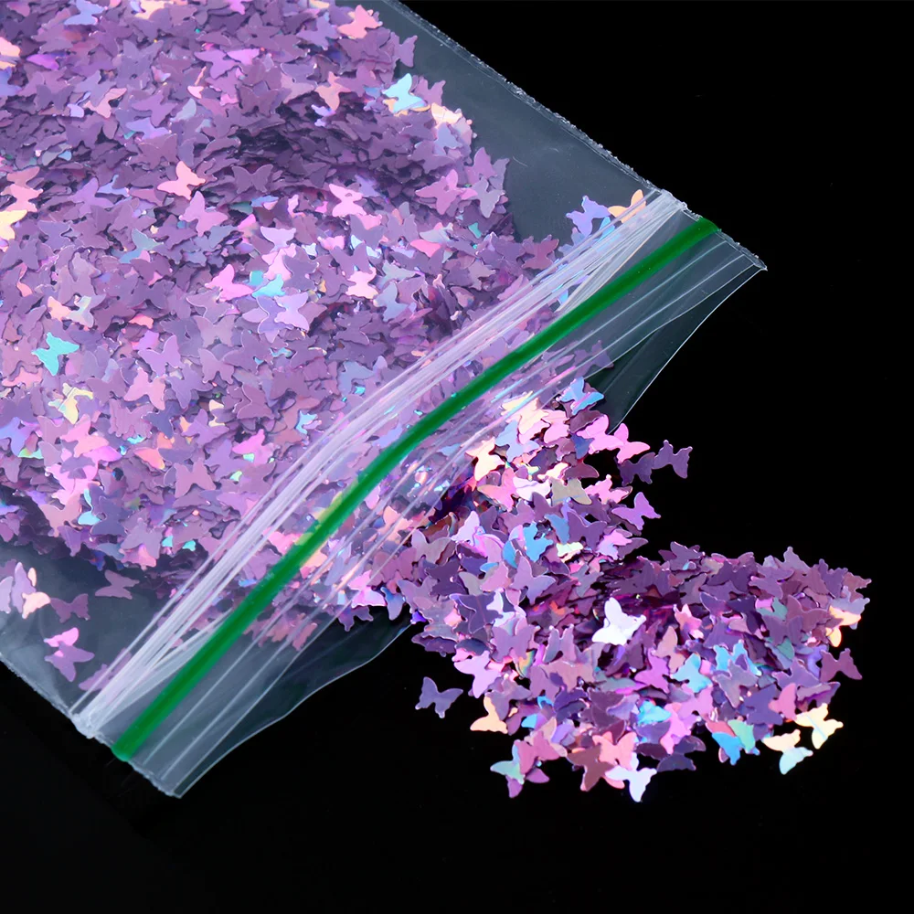 1 шт. блеск для ногтей голографические блестки бабочка кленовый лист хлопья