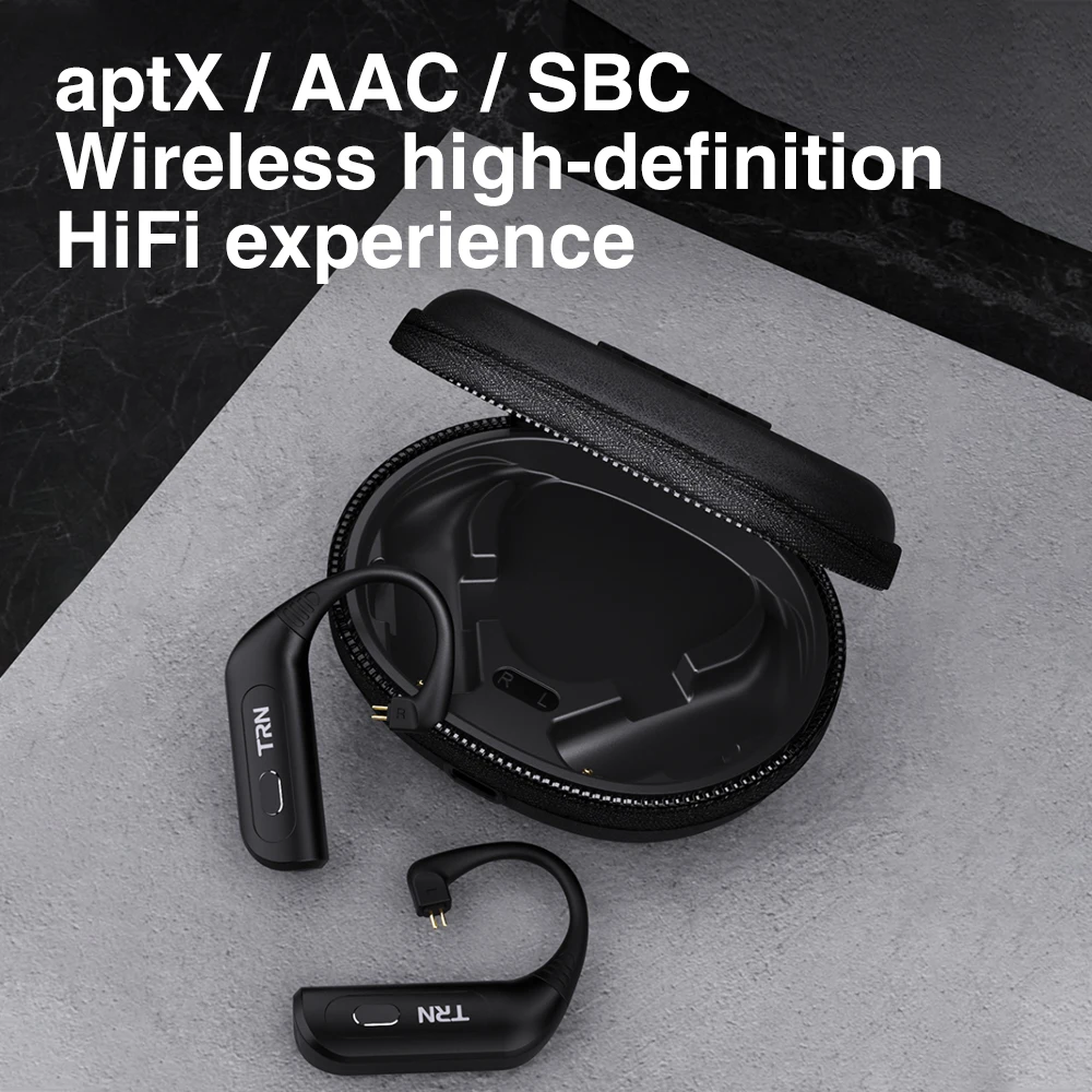TRN BT30 TWS беспроводной 5 2 Bluetooth модуль кабеля обновления Qualcomm гарнитура APTX Earhook 2PIN MMCX