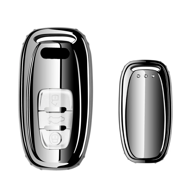 Мягкий водонепроницаемый чехол для ключа из ТПУ автомобиля Audi A1 A3 A4 A5 A6 A7 A8 Quattro Q3 Q5