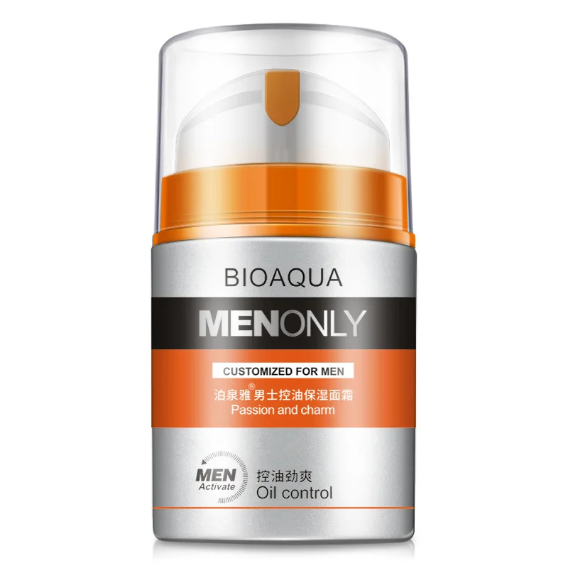 

BIOAQUA Brand Men Skin Care Deep Hydrating Moisturizing Oil-control Whitening Face Cream Anti Wrinkle Anti-Aging Day Cream 50g