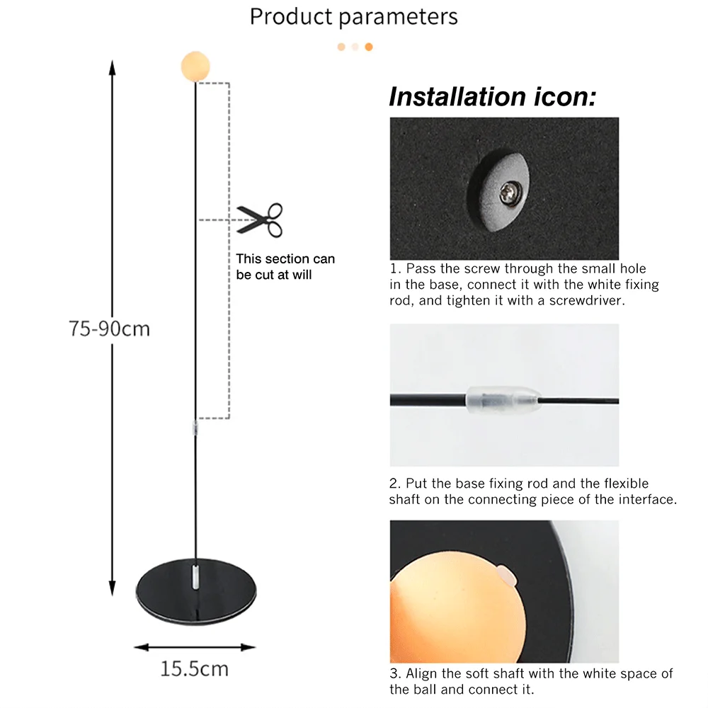 

Indoor Interactive Cat Ball Toy Chaser Portable Training Tool Practice Trainer Self-Study Table Tennis Ball with Suction Cup