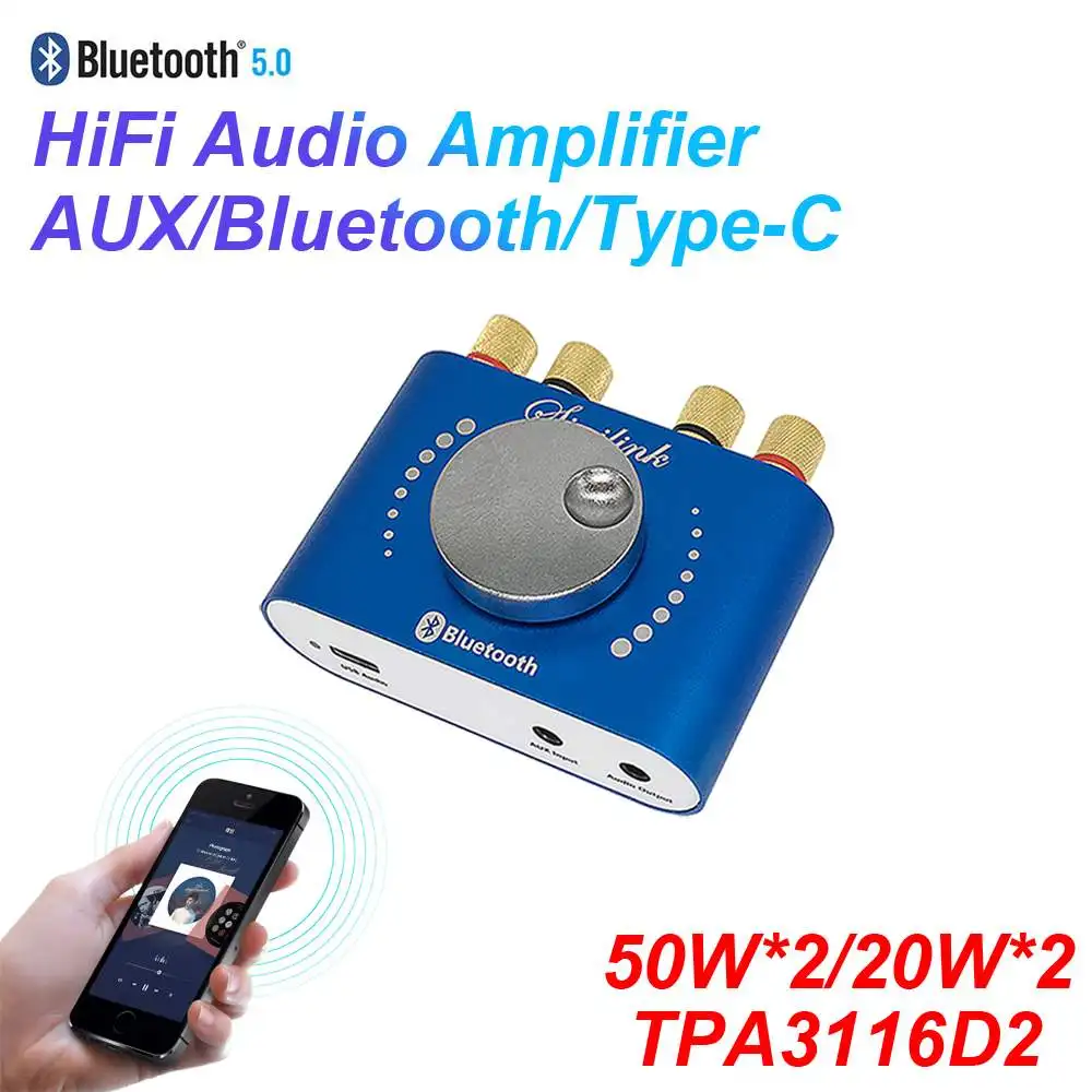 Усилитель для наушников TPA3116D2 50 Вт 20 Hi-Fi стерео двухканальный ЦАП-усилитель Type-C USB