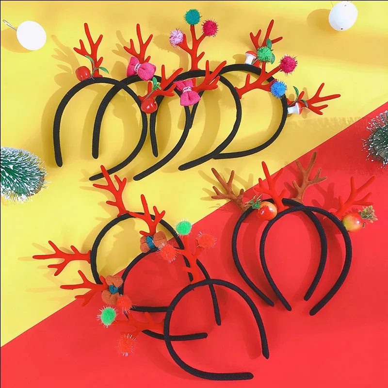 2019 New 1pcs Christmas Headband For Kids Adult Deer Ears Party Deals Santa Xmas Hair Band Clasp Headwear |