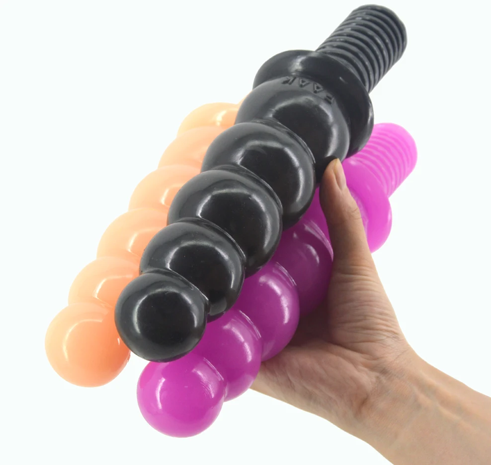 Анальная пробка FAAK с большой ручкой винтовые шарики массажные anus секс игрушки