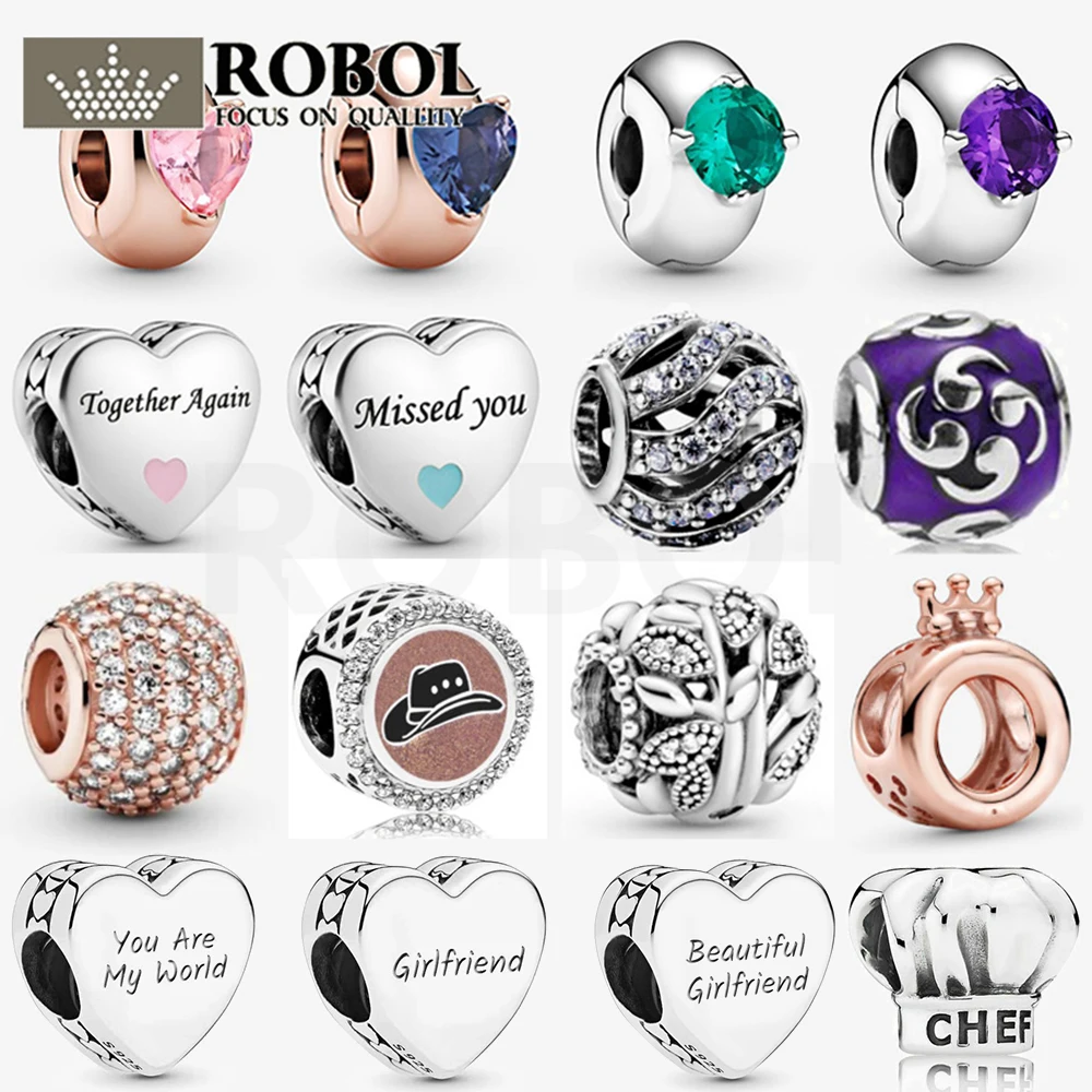 

40 New Popular Heart-shaped Oval Round Beads 925 Sterling Silver Fashion Women's Jewelry Gifts Free Wholesale Shipping