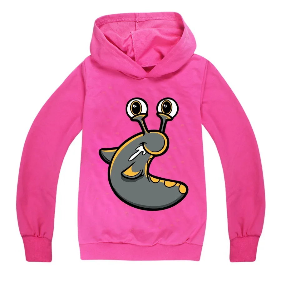 SLOGOMAN HOODY Fashion Trends Boy Hooded Bottoming Shirt Large Children's Spring and Autumn Models Girl Long-sleeved T-shirt | Мать и
