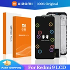 6,53 ''Оригинальный дисплей для Xiaomi Redmi 9, сенсорный экран, дигитайзер в сборе для Redmi 9, ЖК-дисплей, 10 точек касания, запасные части