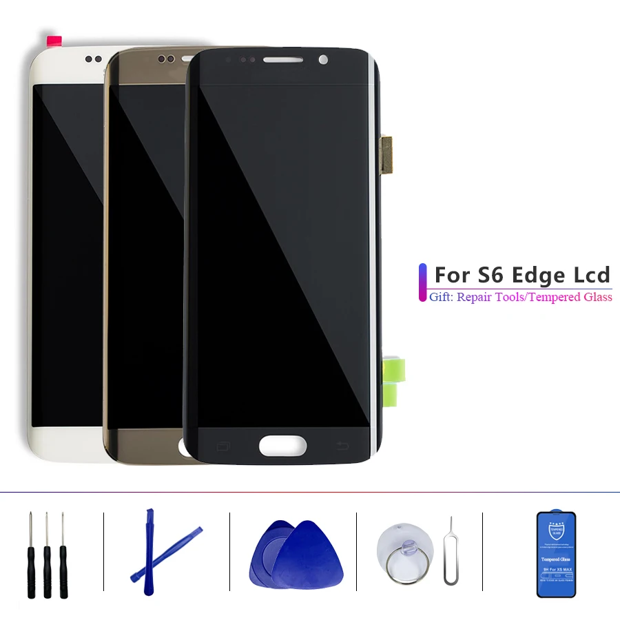5 1 ''оригинальный SUPER AMOLED ЖК дисплей для SAMSUNG Galaxy s6 edge сенсорный экран