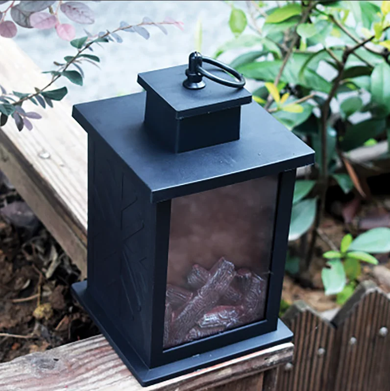 Светодиодный светильник в стиле ретро с динамическим пламенем лампа для камина