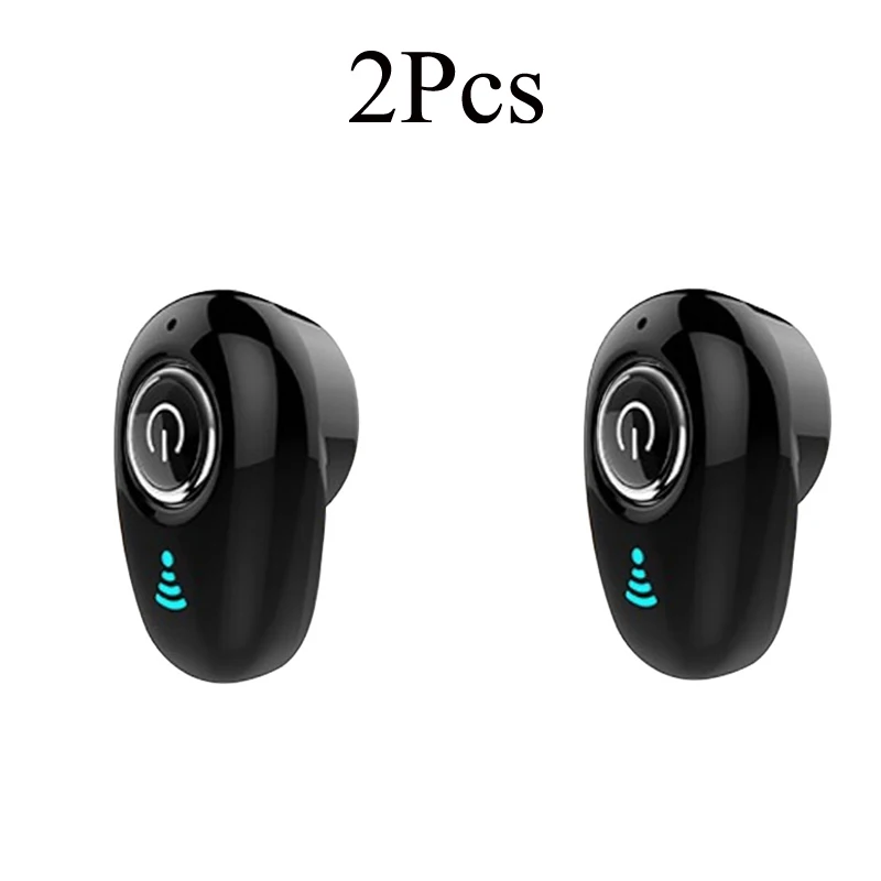 2Pcs Black Для Galaxy buds беспроводные наушники Bluetooth наушники в ухо мини Handsfree невидимые вкладыши с микрофоном для samsung buds huawei - Цвет: 2Pcs Black