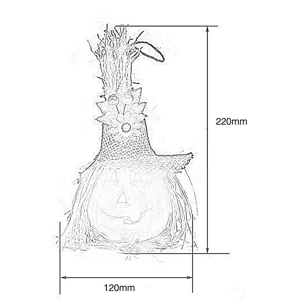 Уникальное светящееся пугало на Хэллоуин Джек-о-фонари флэш-игрушка реквизит для