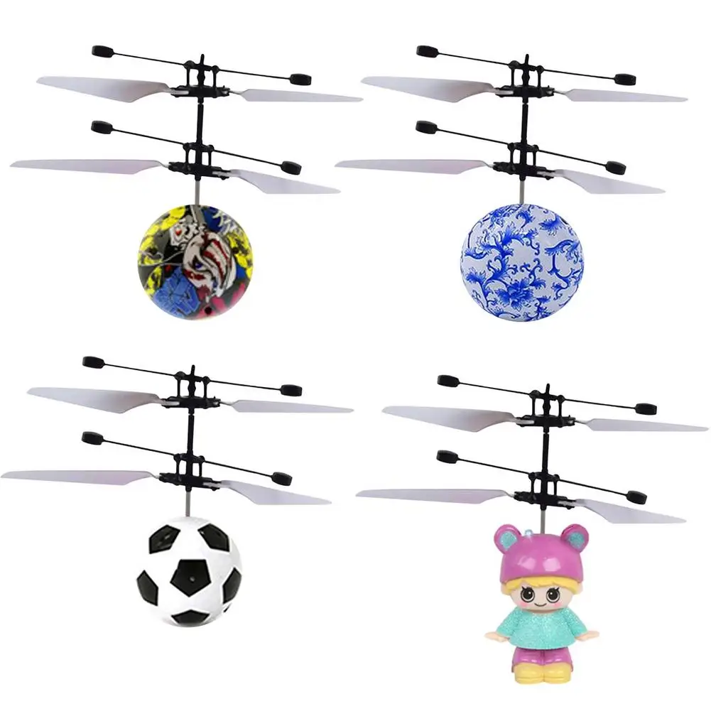 

RC Flying Ball Luminous Kid's Flight Balls Electronic Infrared Induction Aircraft Remote Control Toys LED Light Mini Helicopter