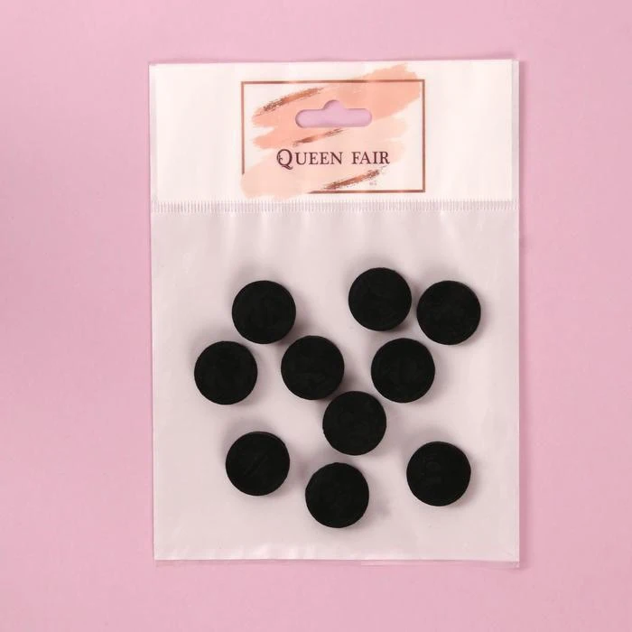 Набор косметических масок для лица в таблетках 10 шт цвет чёрный |