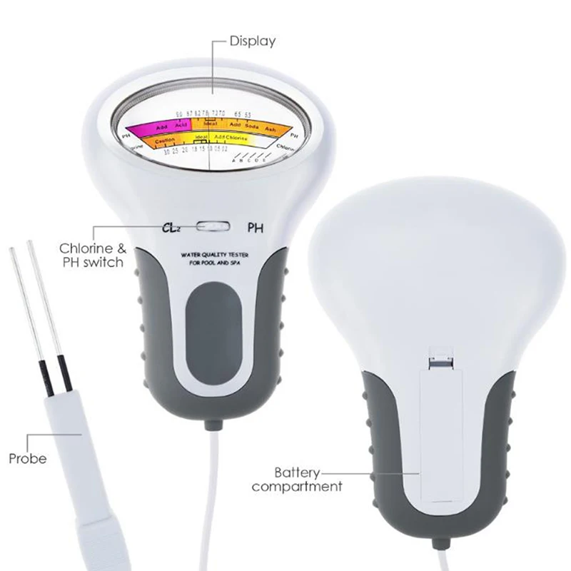 Измеритель PH хлора тестер и 2 в 1 тестеры устройство для тестирования качества
